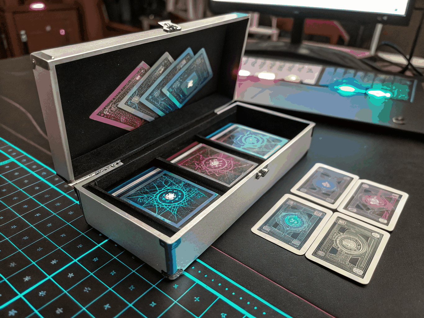 Sealed trading card game booster boxes and foil collector cards at TCGVAULT